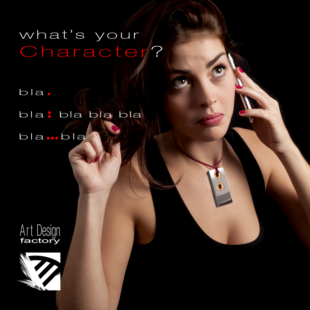 Character, pendente in alluminio e legno