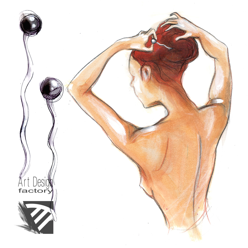 Eva, hair stick