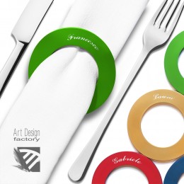 Ring 3.0, napkin ring made of anodized aluminum Ring 3.0, napkin ring made of anodized aluminum