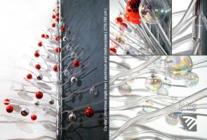 Crystal, albero di Natale angolare