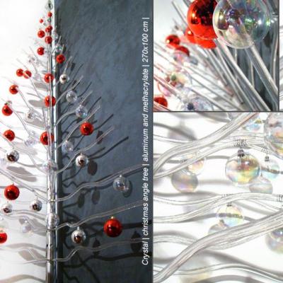Crystal, albero di Natale angolare